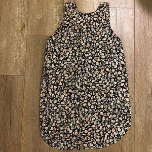 Who What Wear Patterned Tank Top-  Size XS- Cream and Black